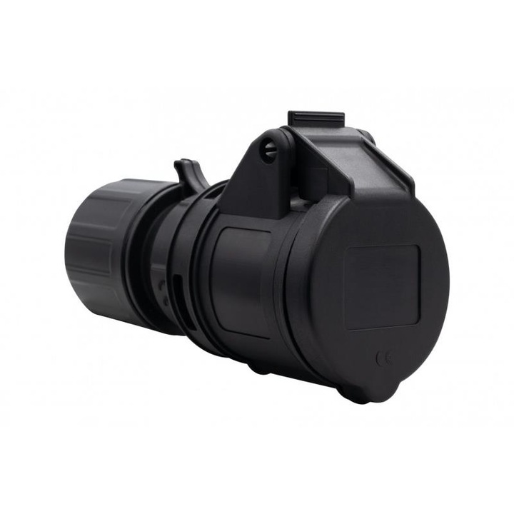 Priza tablou electric, F-ELEKTRO, Aluminiu, 16A, 250V, Negru