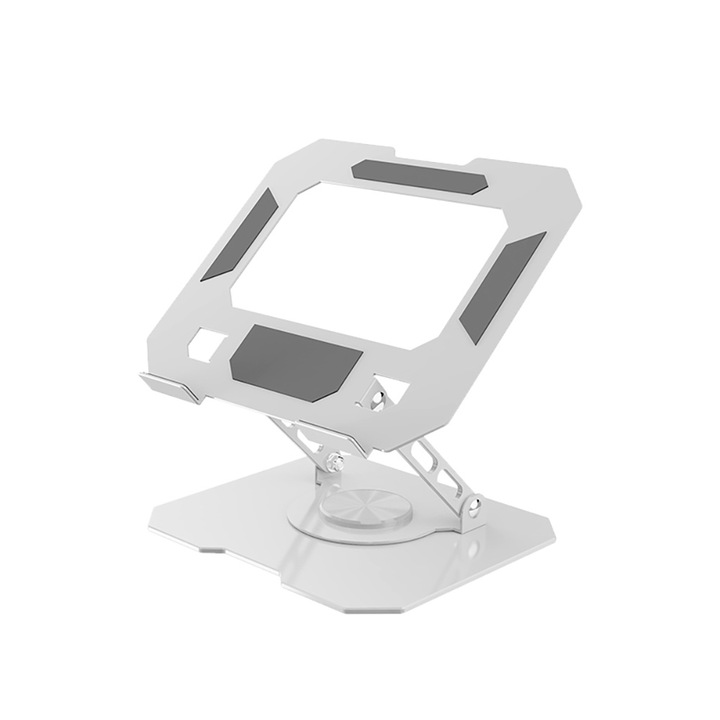 Suport reglabil pentru laptop si tableta, pliabil la 360 de grade, reglabil pe 3 axe, ventilatie si disipare a caldurii, stabil si antiderapant