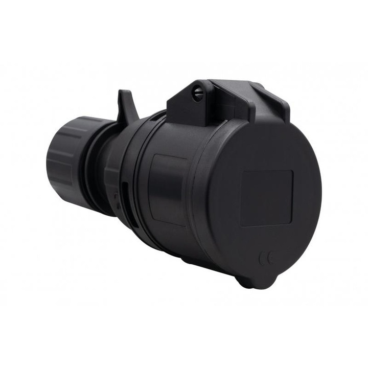 Priza tablou electric, F-ELEKTRO, Aluminiu, 16A, 415V, Negru