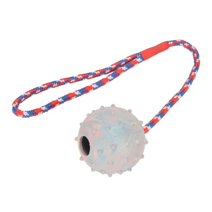Kiképző labda kutyáknak, jutalmazó, fogtisztító, tarka, 33cm