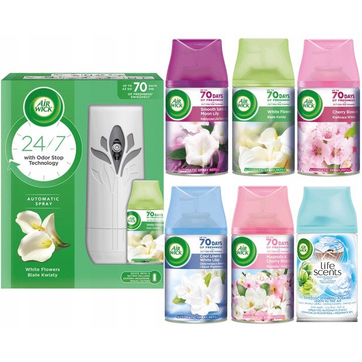Air Wick Freshmatic automatikus légfrissítő készlet, 6 utántöltő, 250 ml