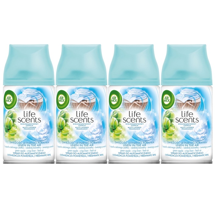 Set Odorizante Camera Air Wick Freshmatic, 250ml x4 buc