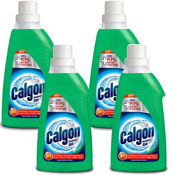 Комплект 4x препарати против варовик, Calgon, Hygiene Plus, 3л