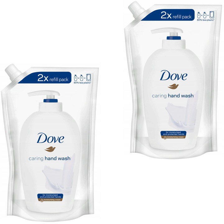 Комплект от 2 сапуна, Dove, 2x500мл