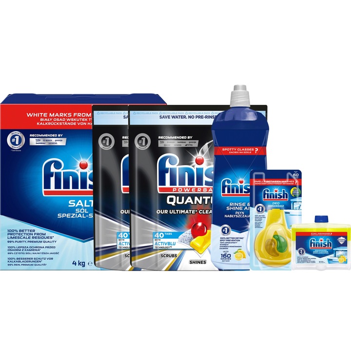 Set Finish Quantun pentru masina de spalat vase, Lamaie