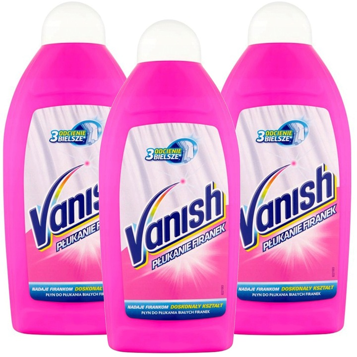 Set solutii curatat pete, Vanish, 3x500ml