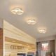 Lustra LED, Goeco, 2 Circle, Plafoniera, Lumina Calda/Neutra/Rece, Alb, Acril/Metal, 22W, Pentru Sufragerie, Dormitor, BucaTaRie, Hol
