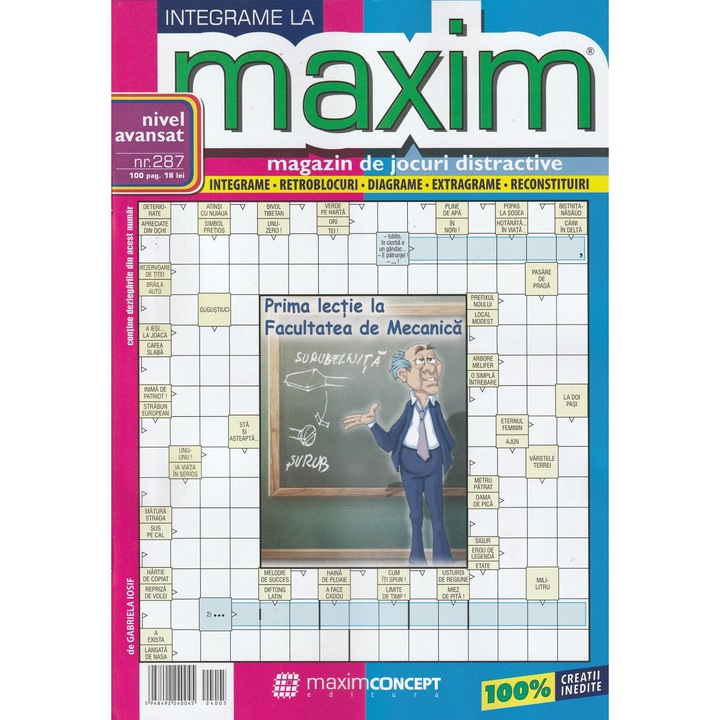Integrame la Maxim 287 - nivel avansati, editura Maxim