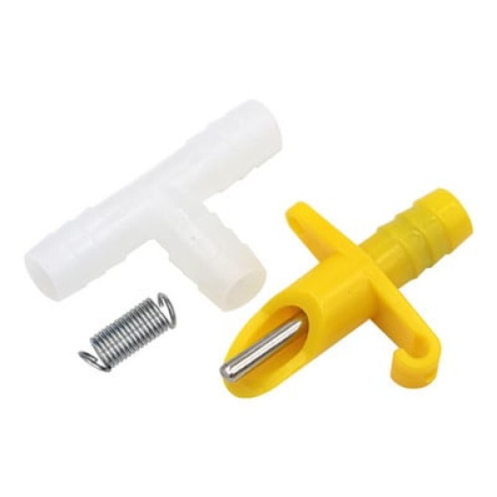 Комплект 5 автоматични поилки за гризачи, зайци, чинчили, хамстери Жълти