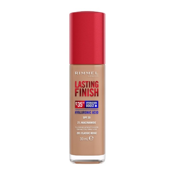Set 2 x Fond de Ten Rimmel London Lasting Finish, 35H, 201 Classic Beige, 30 ml