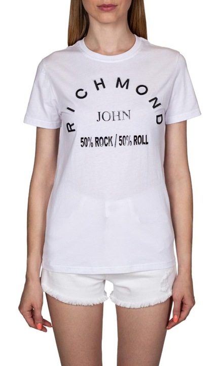 Noi polo, John Richmon, pamut, feher, Fehér