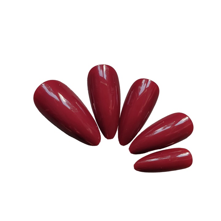 Műköröm szett, Deni Carte, 24 db, Piros