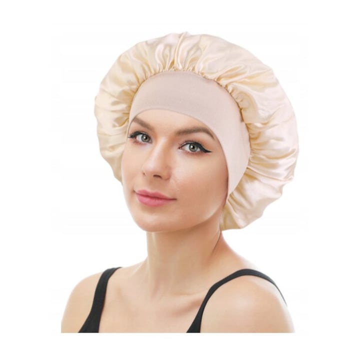 Casca protectie par, Deni Carte, satin, bej