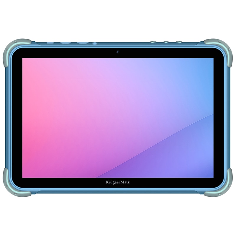 Tableta Kruger&Matz FUN 1008, Procesor Unisoc Tiger T310 Quad-Core, Ecran IPS 10.1", 4GB RAM, 64GB Flash, 5MP, Wi-Fi, Bluetooth, 4G, Android Albastru