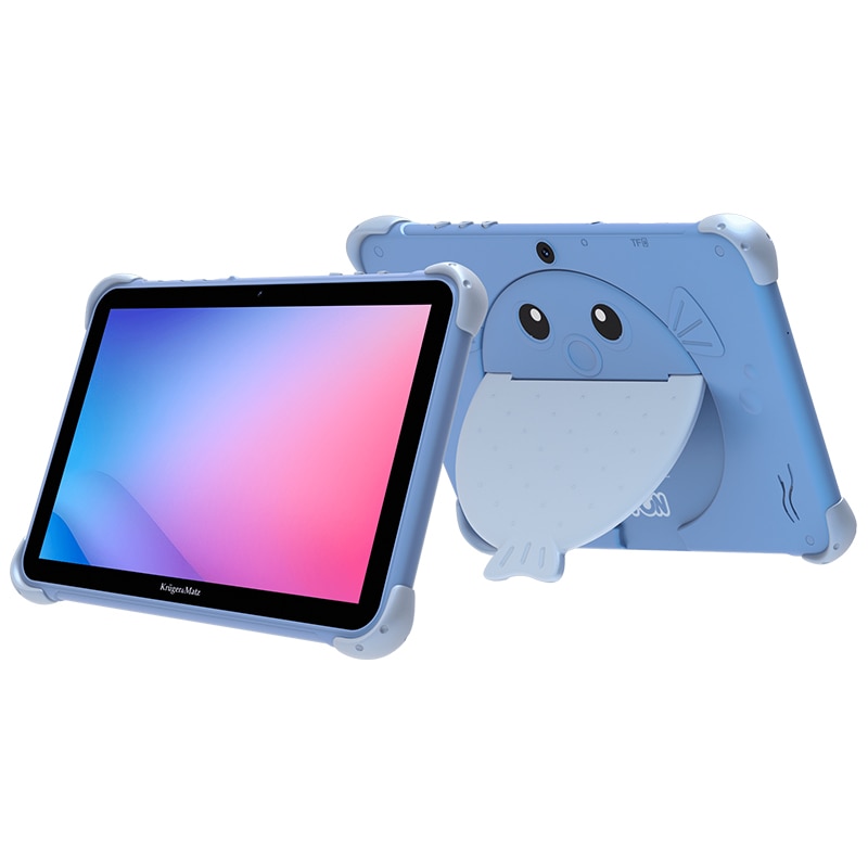 Tableta Kruger&Matz FUN 1008, Procesor Unisoc Tiger T310 Quad-Core, Ecran IPS 10.1", 4GB RAM, 64GB Flash, 5MP, Wi-Fi, Bluetooth, 4G, Android Albastru