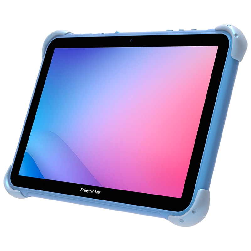 Tableta Kruger&Matz FUN 1008, Procesor Unisoc Tiger T310 Quad-Core, Ecran IPS 10.1", 4GB RAM, 64GB Flash, 5MP, Wi-Fi, Bluetooth, 4G, Android Albastru