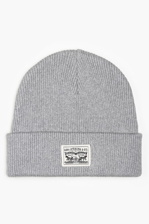 Levi's, Caciula cu aplicatie logo, Gri deschis melange