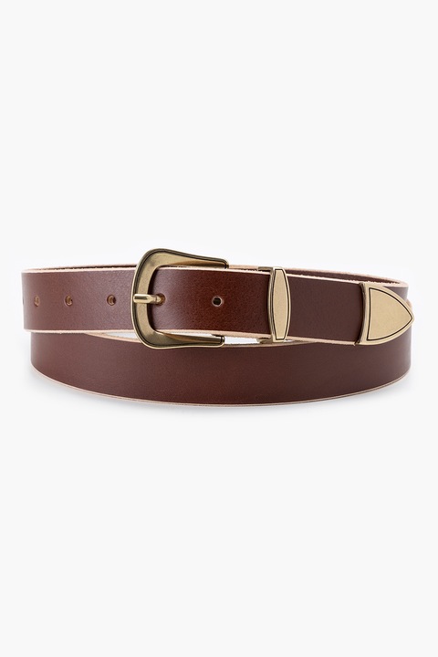 Levi's, Кожен колан Western с метална тока, 95