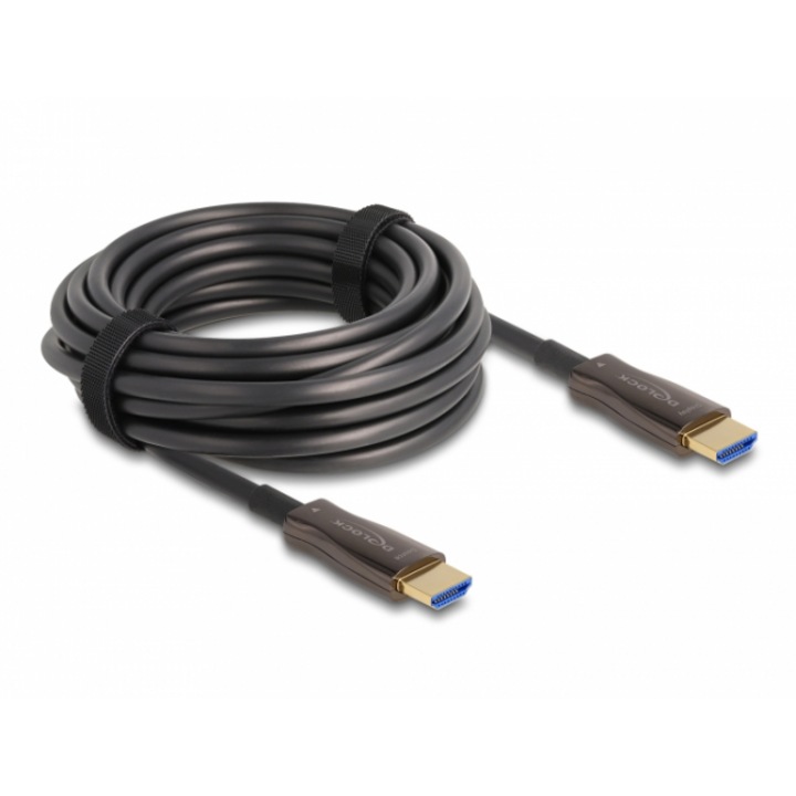 Cablu optic Delock, HDMI 8K, 60Hz, 48Gbps, Blindaj metalic, 100 m