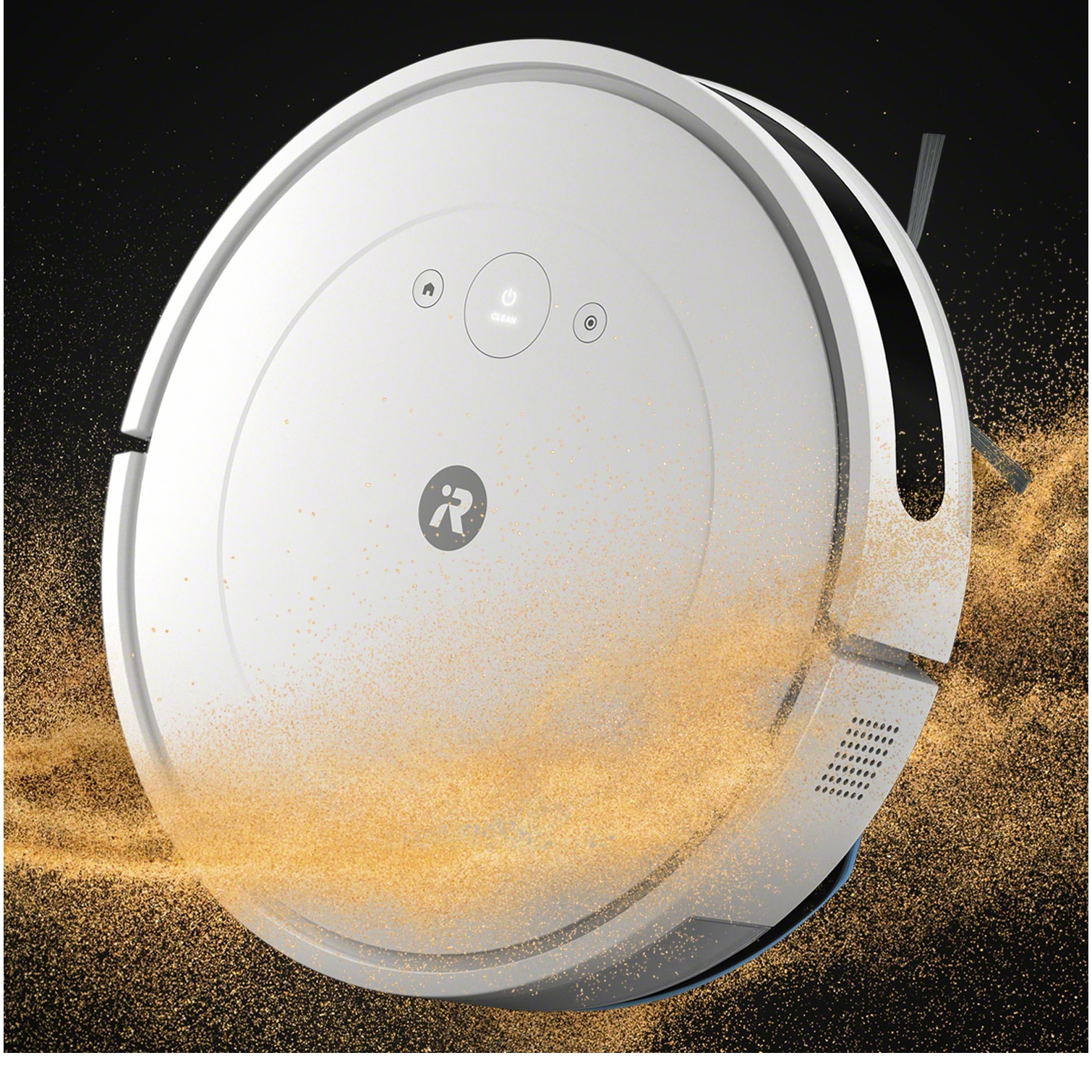 Aspirator si mop robot (2 in 1) Roomba Combo Essential Y011240, Sistem de curatare in 4 pasi, dotat cu Wifi, accepta comenzi vocale, aplicatie intuitiva iRobot, sistem de operare iRobot OS, navigatie giroscopica, autonomie de pana la 120 de minute, Alb