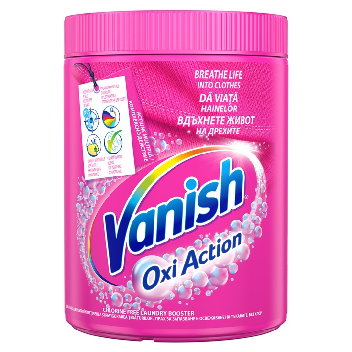 Прах за премахване на петна Vanish Pink, 846 гр