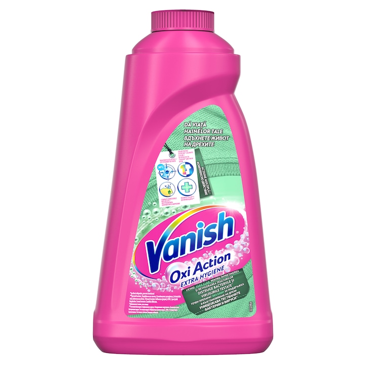 Solutie pentru indepartarea petelor Vanish Extra Hygiene, 0.94 l