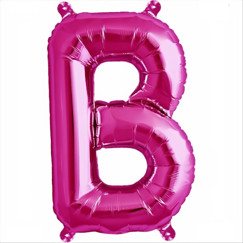 Balon folie litera B mini magenta, 41 cm, Northstar