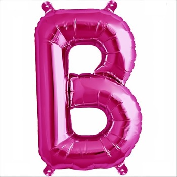 Balon folie litera B mini magenta, 41 cm, Northstar Balon folie litera B mini magenta, 41 cm, Northstar