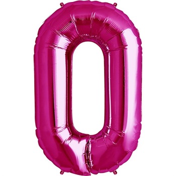 Balon folie figurina cifra mare 0 magenta, 86 cm, Northstar, 1 Buc Balon folie figurina cifra mare 0 magenta, 86 cm, Northstar, 1 Buc