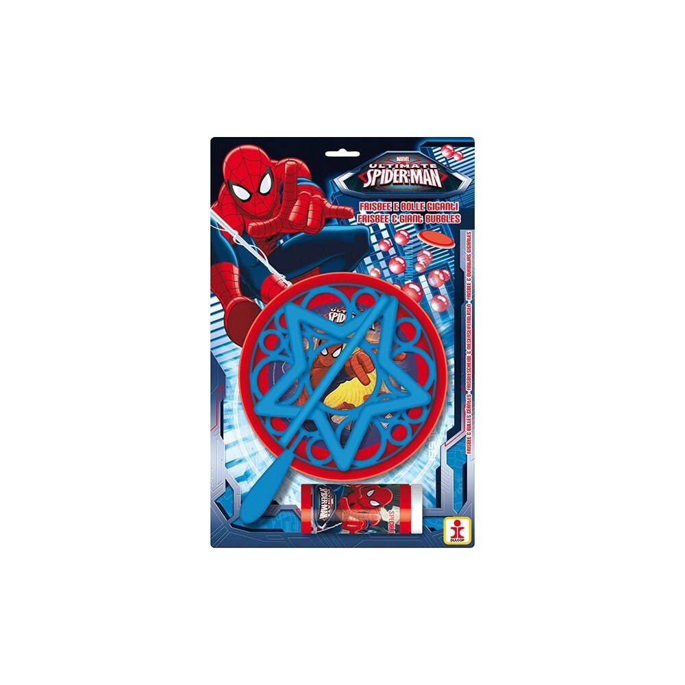 Spiderman: 2 Jucarii in 1 / Frisbee & Baloane sapun, Dulcop, 1 buc
