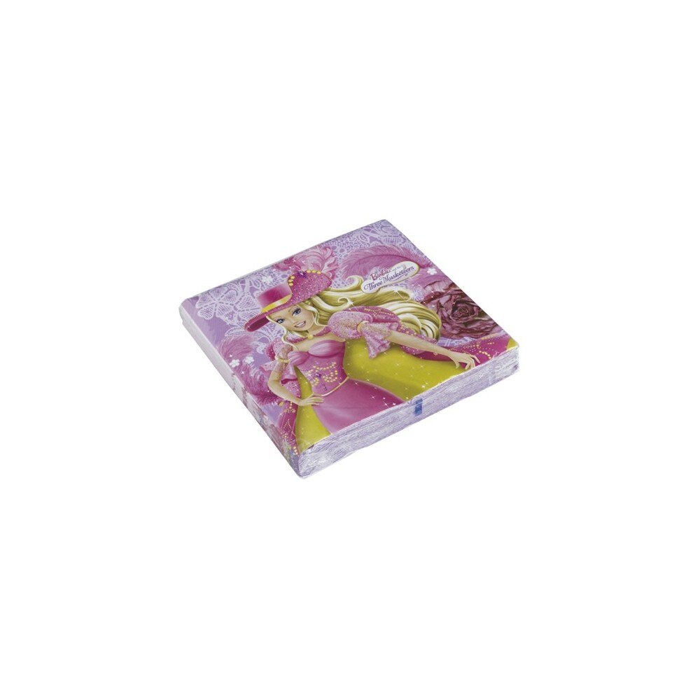 Servetele Barbie - Cei 3 Muschetari, Riethmueller, 20 buc