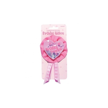 Rozeta roz aniversare fetita, Riethmueller, 1 buc Rozeta roz aniversare fetita, Riethmueller, 1 buc