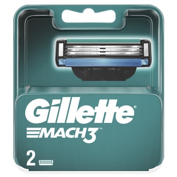 Rezerve aparat de ras Gillette Mach3, 2 buc Rezerve aparat de ras Gillette Mach3, 2 buc