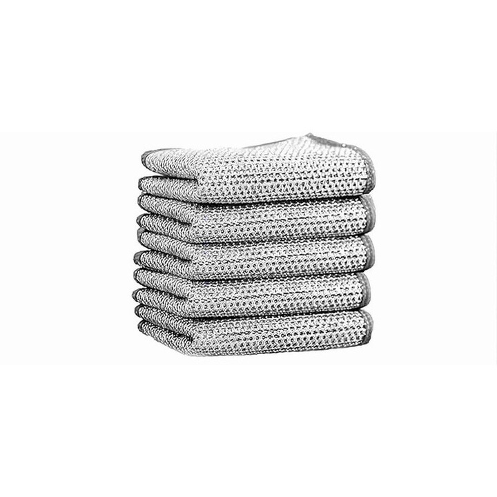 Set 5 Lavete multifunctionale, microfibra, anti-zgarieturi, pentru bucatarie