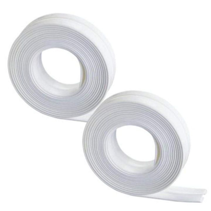 Set 2 Benzi Adezive Antistropi SIKS®, Rezistenta, Usor De Curatat, Alb