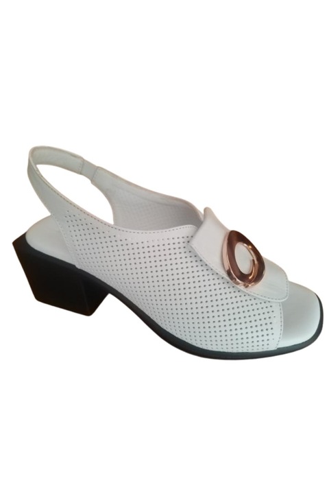 Sandale dama, Piele naturala Italia, Anna Viotti 885, Alb