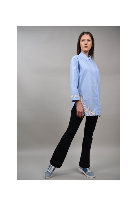 Sonia pamut oxford ing, Kék