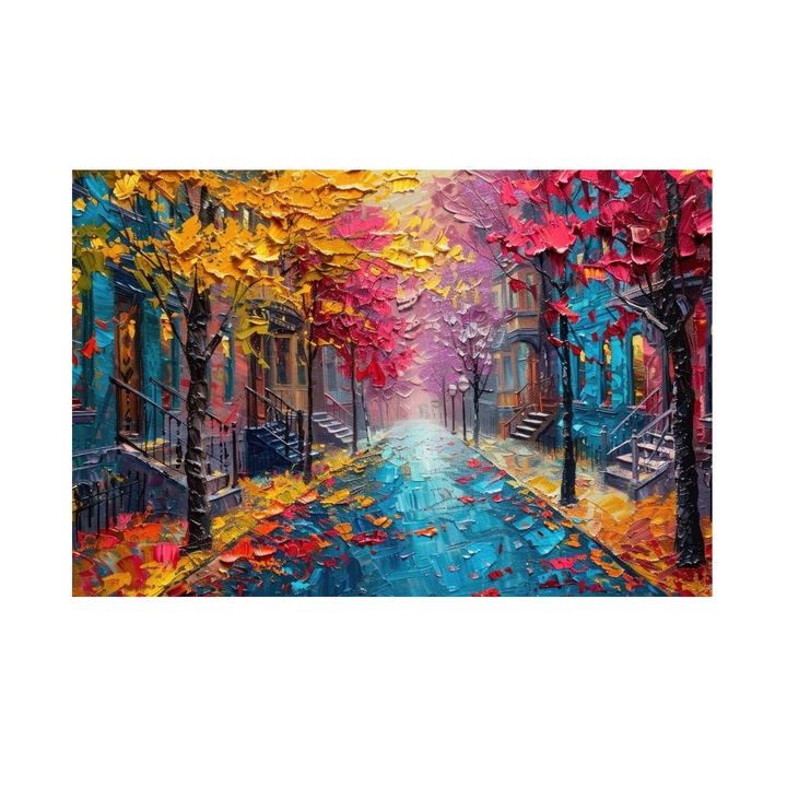 Tablou Peisaj De Toamna, Aleea Toamnei, MDF, 90x60 cm