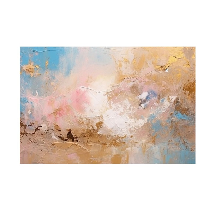 Tablou Abstract Colorat, Amestec de Culori, MDF, 90x60 cm