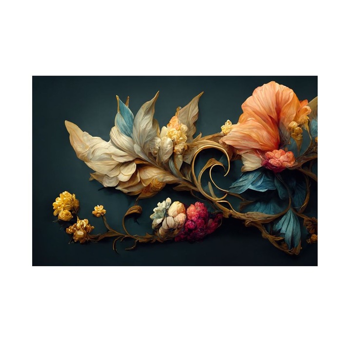 Tablou Flori, Flori la Fereastra, MDF, 60x45 cm