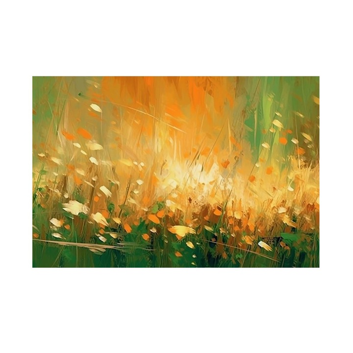 Tablou Peisaj De Primavara, Flori de Primavara, MDF, 90x60 cm