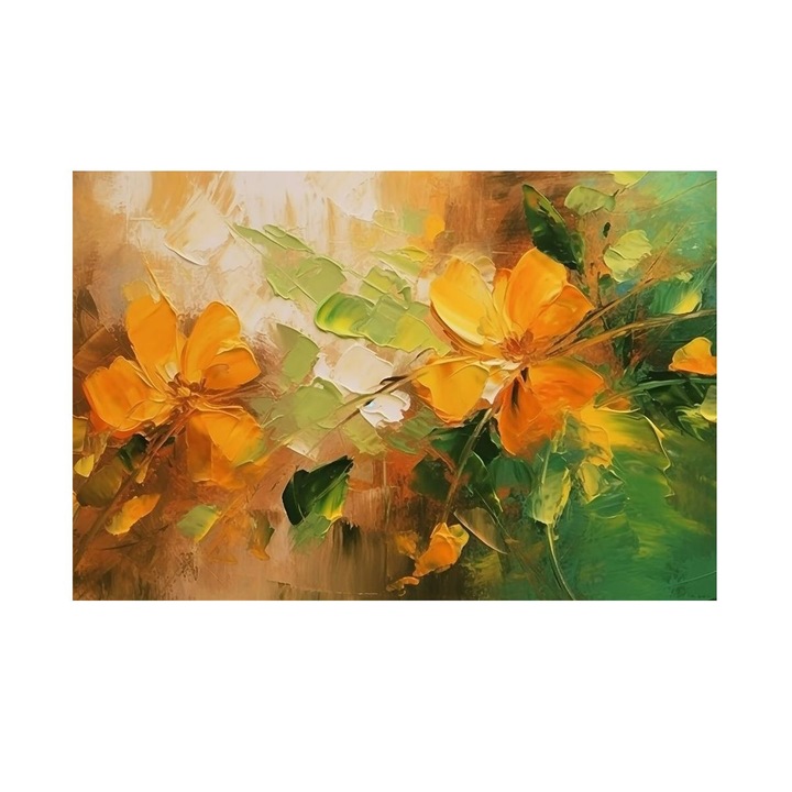 Tablou Floral, Splendoare de Toamna, MDF, 70x50 cm