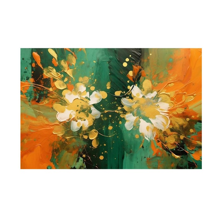 Tablou Floral, Flori de Soare, MDF, 60x45 cm