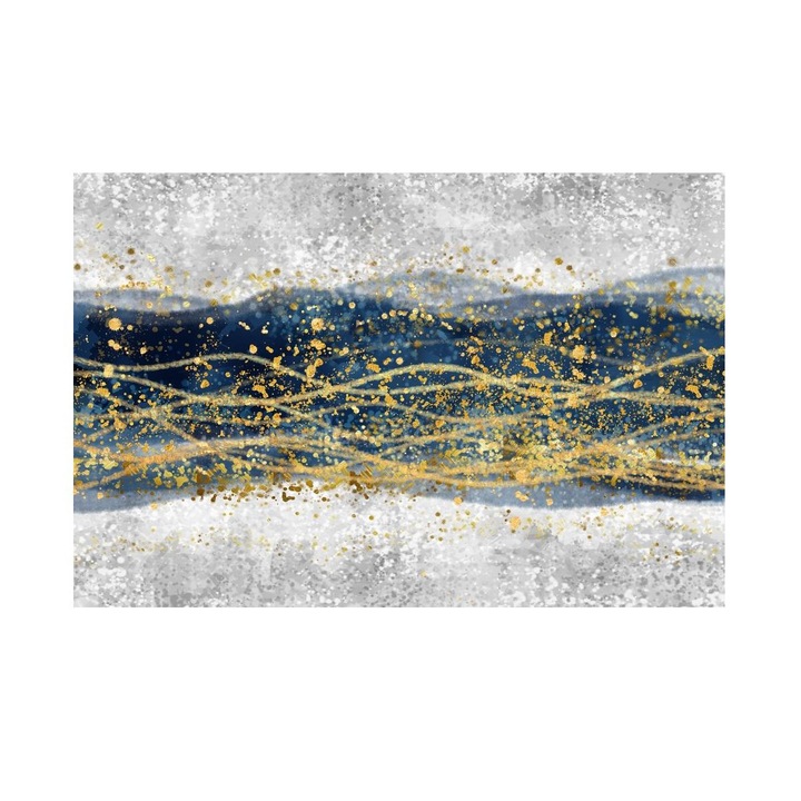 Tablou Peisaj Iarna, Iarna Scanteietoare, MDF, 90x60 cm