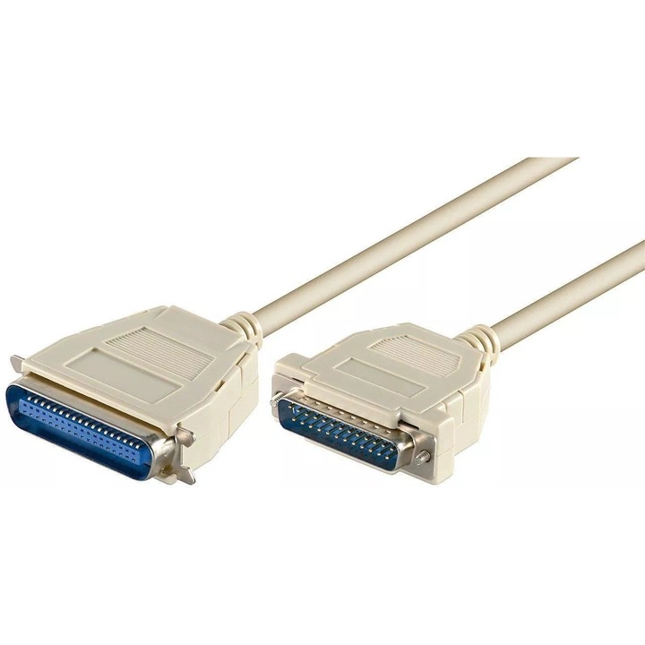 Кабел за принтер D-SUB 25p мъжки - Centronics 36p мъжки 1.8m Goobay
