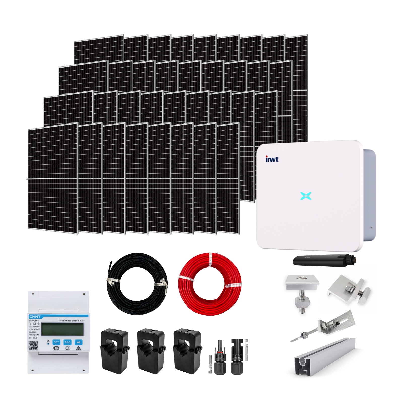 Sistem Fotovoltaic 25kW On-Grid trifazat, Tabla Lindab, Invertor INVT ...