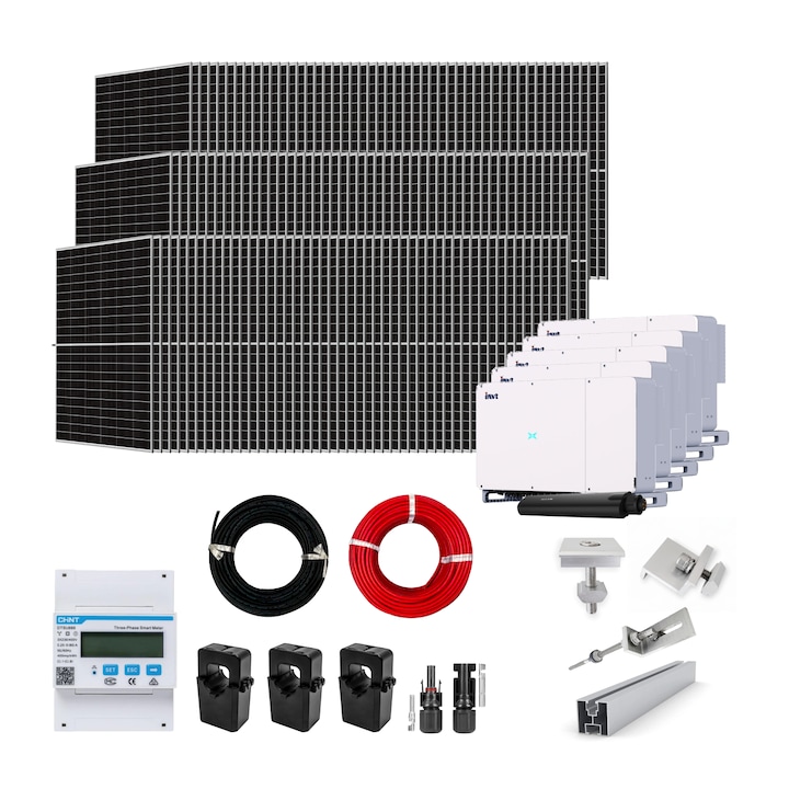 Sistem Fotovoltaic 500kW On-Grid trifazat, Tabla Lindab, Invertor INVT si 705 panouri fotovoltaice X-energy Longi 710 W