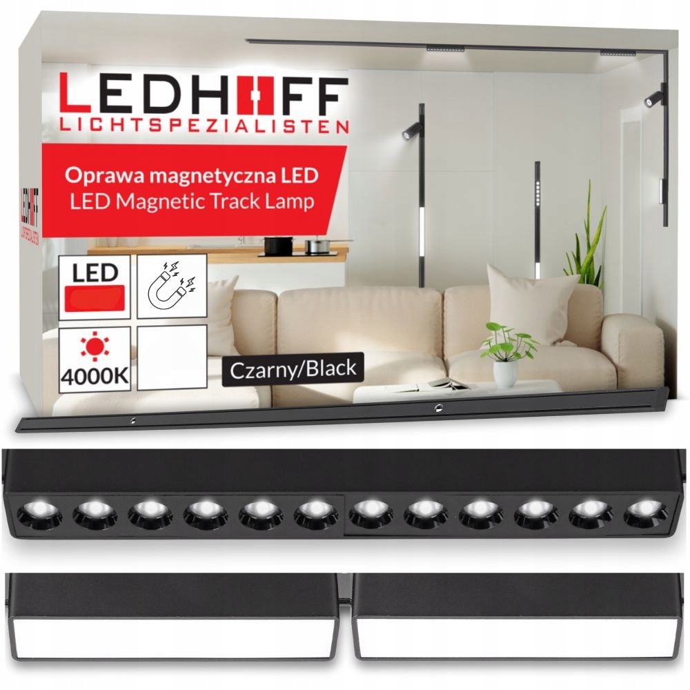 Set 6 mini spoturi LED, Inox, 3W, 12 V-24 V, Clasa de energie A+++