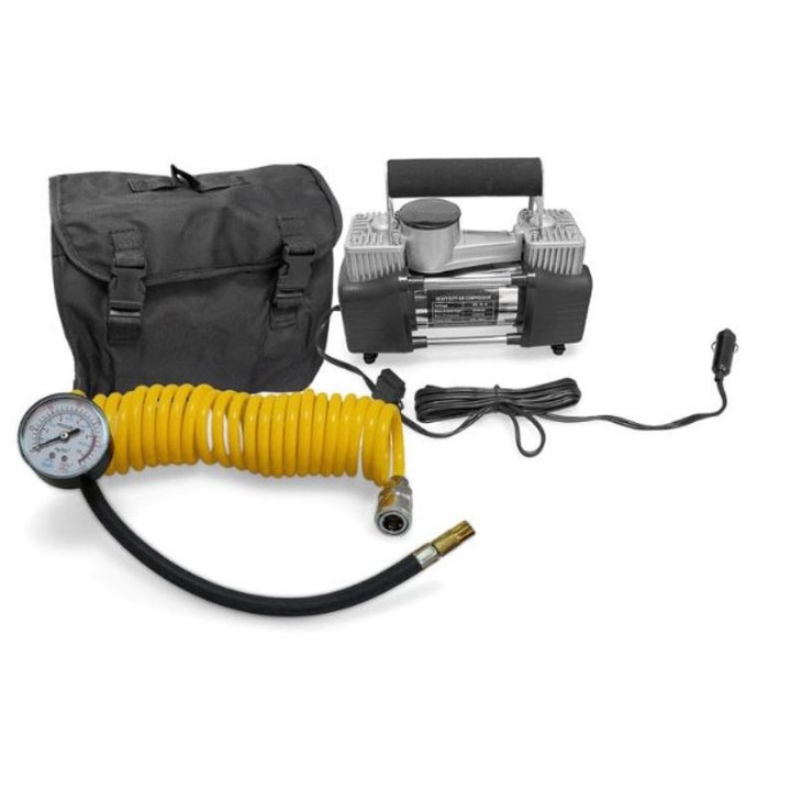 Compresor Metal Mare cu 2 cilindri, Autocompresor, 12V