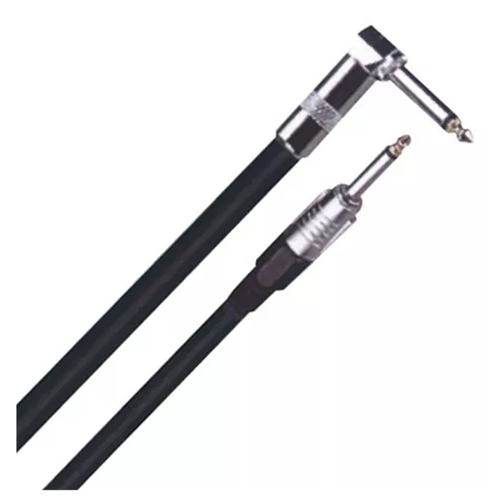Cablu chitara Jack 6.35 mm tata la Jack 6.35 mm tata la 90 grade 6m ibiza